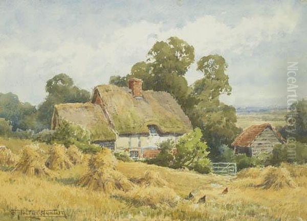 Near Wittering Oil Painting by Henry John Sylvester Stannard