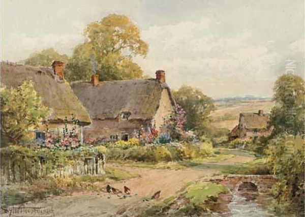 Watching The Ducks Oil Painting by Henry John Sylvester Stannard