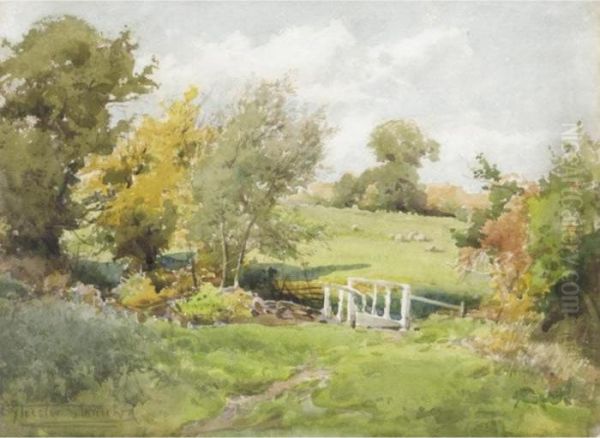 Across The Fields Oil Painting by Henry John Sylvester Stannard