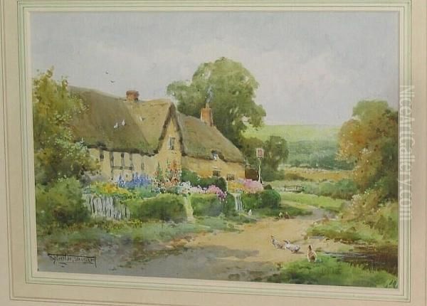 A Hampshire Inn Oil Painting by Henry John Sylvester Stannard