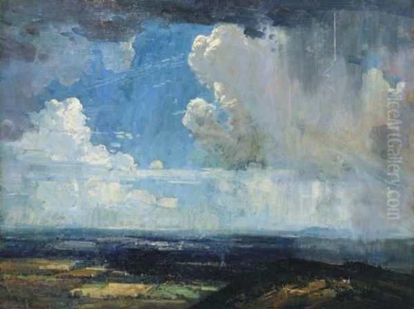 The Cloud 1936 Oil Painting by Arthur Ernest Streeton