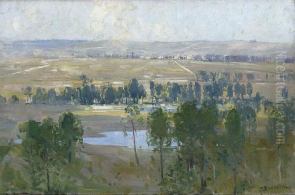 The Somme Valley Oil Painting by Arthur Ernest Streeton