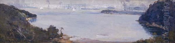 Calm Morning, Sirius Cove Oil Painting by Arthur Ernest Streeton