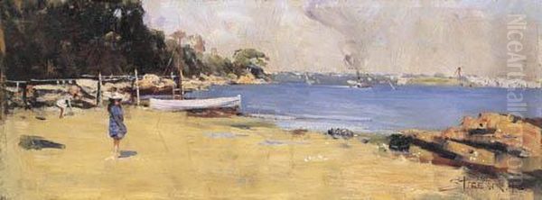 Sirius Cove, New South Wales Oil Painting by Arthur Ernest Streeton