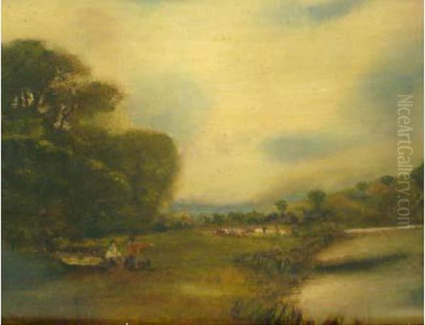 Ecole Anglaise Oil Painting by Joseph Thors