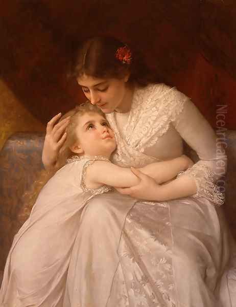 Pardon Mama Oil Painting by Emile Munier