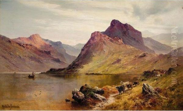 Stronachlacher, The Birth Place Of Rob Roy Oil Painting by Alfred de Breanski