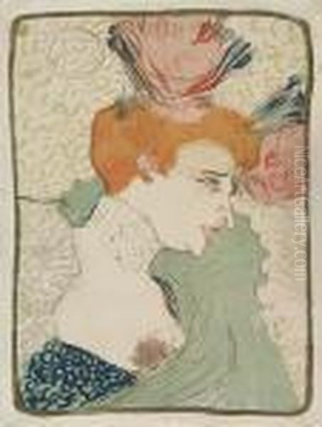 Mademoiselle Marcelle Lender, En Buste Oil Painting by Henri De Toulouse-Lautrec