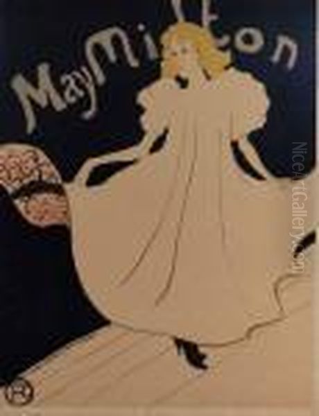 May Milton Oil Painting by Henri De Toulouse-Lautrec