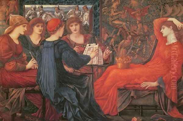 Laus Veneris Oil Painting by Sir Edward Coley Burne-Jones