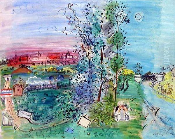 Langres Oil Painting by Raoul Dufy