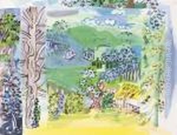 Paysage Oil Painting by Raoul Dufy