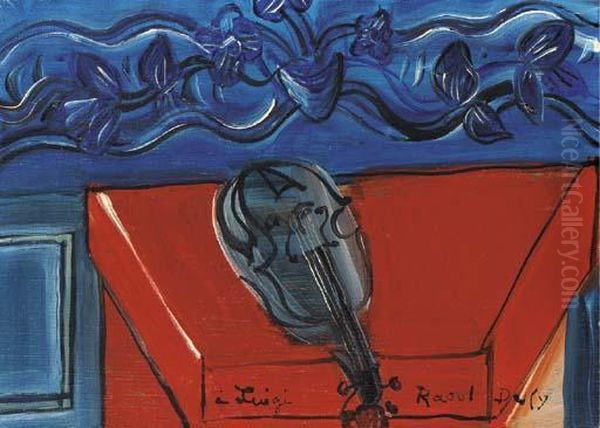 Le Violon Bleu Oil Painting by Raoul Dufy