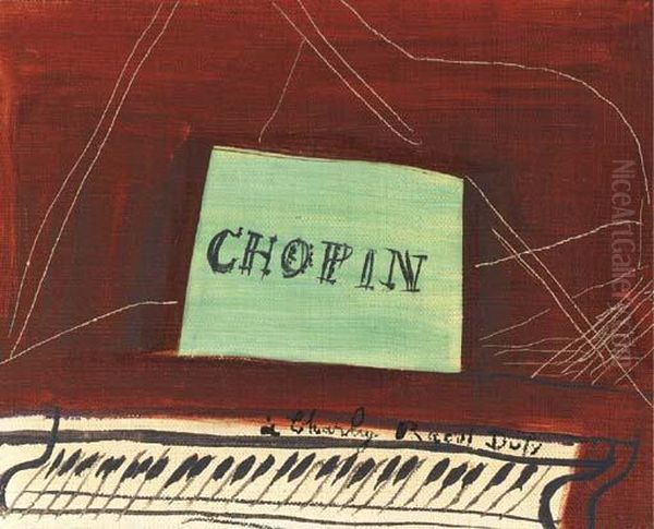 Chopin Oil Painting by Raoul Dufy