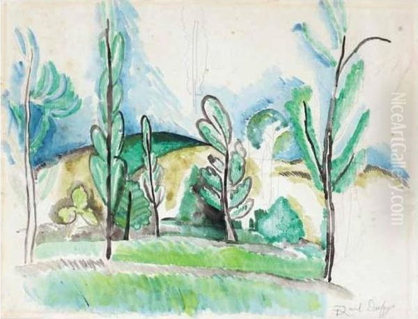 Paysage Oil Painting by Raoul Dufy