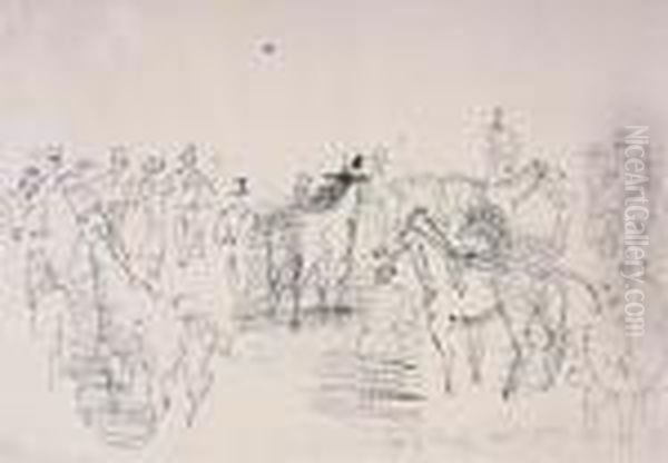 Le Paddock Oil Painting by Raoul Dufy