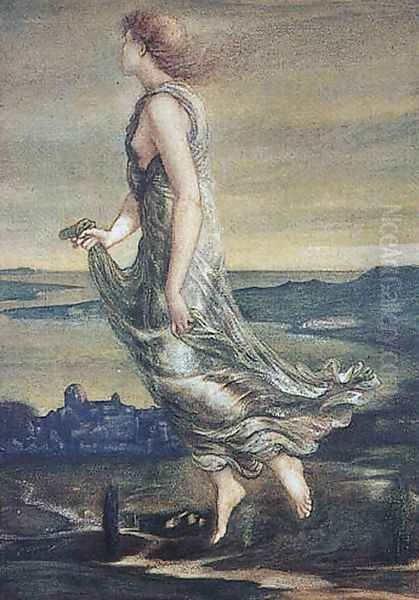 Evening Star 1870 Oil Painting by Sir Edward Coley Burne-Jones