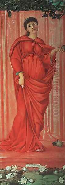 Autumn 1869-70 Oil Painting by Sir Edward Coley Burne-Jones