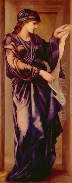 A Sibyl (or The Cumaean Sibyl) Oil Painting by Sir Edward Coley Burne-Jones