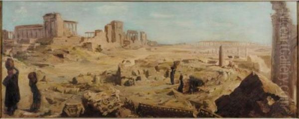 View Of Palmyra Oil Painting by Alexander Evgenievich Yakovlev