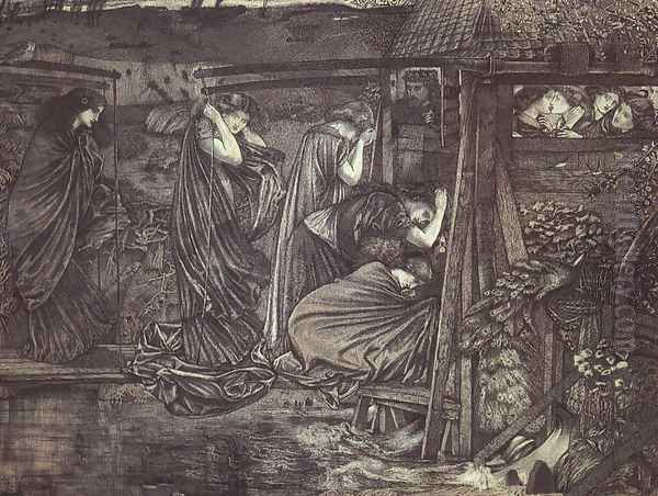 The Wise and Foolish Virgins 1859 Oil Painting by Sir Edward Coley Burne-Jones