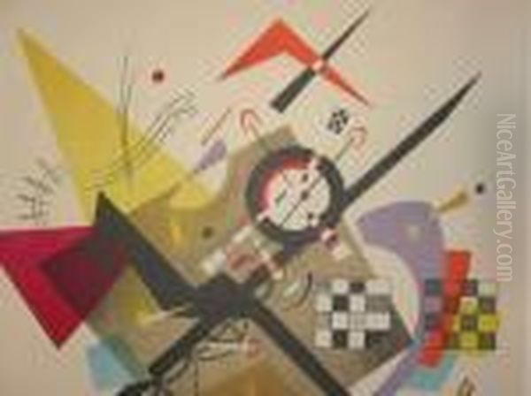 Abstract Composition Oil Painting by Wassily Kandinsky