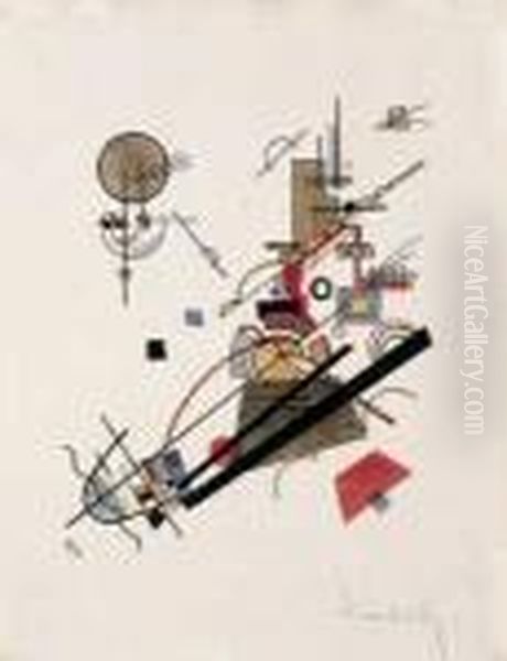 Frohlicher Aufstieg Oil Painting by Wassily Kandinsky