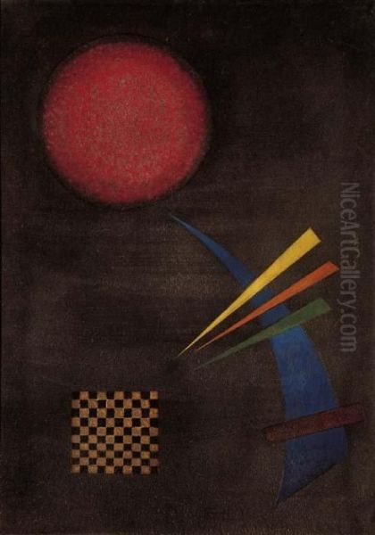 Gemassigt Oil Painting by Wassily Kandinsky