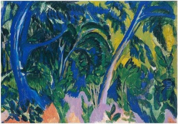 Seewald (forest By The Sea) Oil Painting by Ernst Ludwig Kirchner