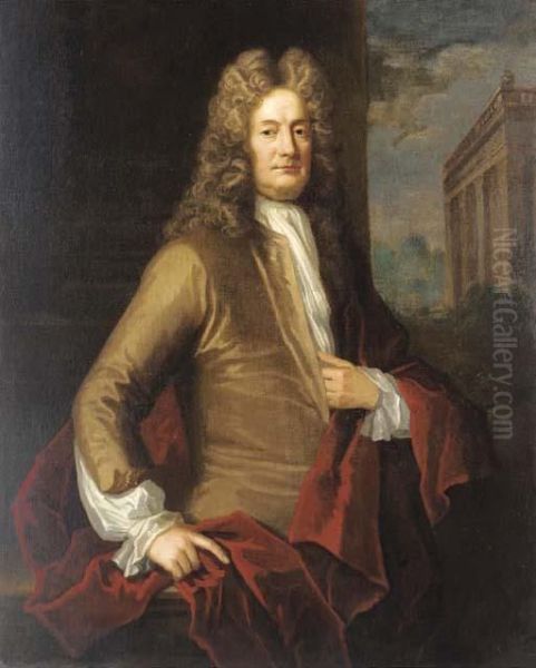 Portrait Of A Gentleman Oil Painting by Sir Godfrey Kneller