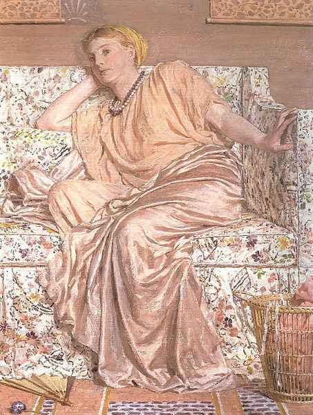 Pansies Oil Painting by Albert Joseph Moore