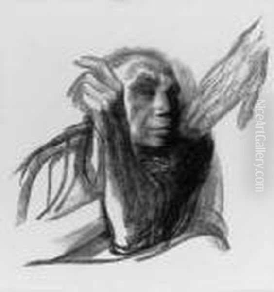 Ruf Des Todes Oil Painting by Kathe Kollwitz