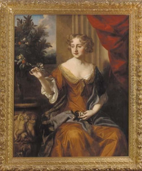 Portrait Of Anne Ashe Oil Painting by Sir Peter Lely