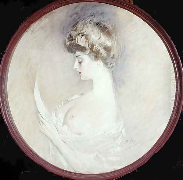 Marthe Letellier Oil Painting by Paul Cesar Helleu