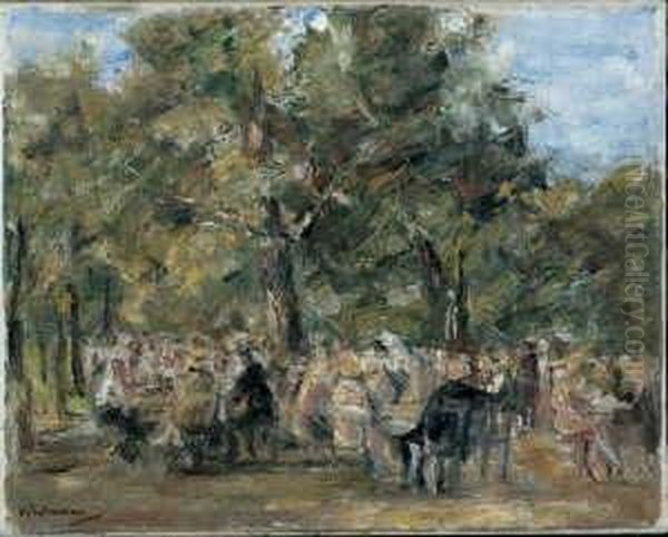 Gartenlokal An Der Havel Oil Painting by Max Liebermann