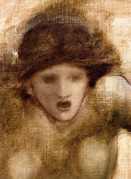 Study For One Of The Gorgons In The Finding Of Perseus Oil Painting by Sir Edward Coley Burne-Jones