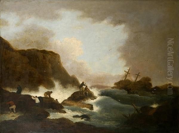 The Shipwreck Oil Painting by George Morland