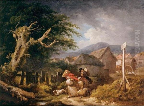 Before The Storm Oil Painting by George Morland