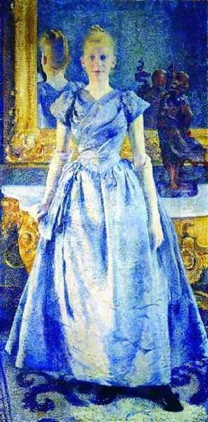 The Mademoiselle Alice Se Oil Painting by Theo van Rysselberghe