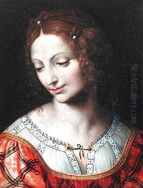 Salome Oil Painting by Bernardino Luini