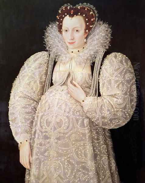 Unknown Lady, c.1595-1600 Oil Painting by William