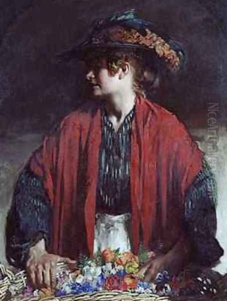 Lottie of Paradise Walk Oil Painting by Sir William Newenham Montague Orpen