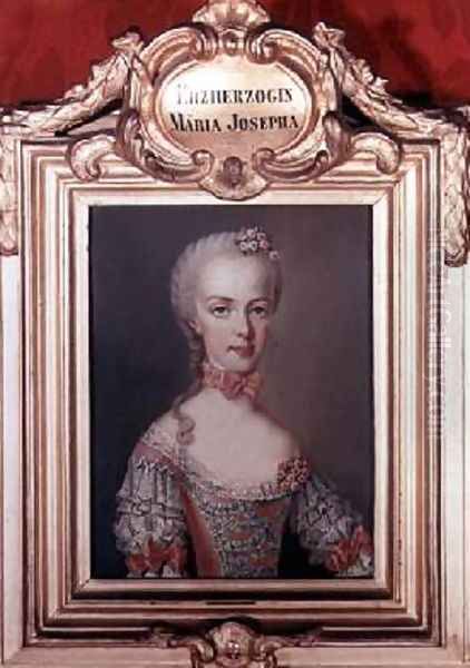 Archduchess Maria Josepha 1751-67 Oil Painting by Etienne Liotard