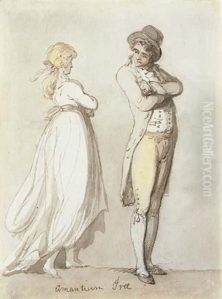 Amantium Irae Oil Painting by Thomas Rowlandson