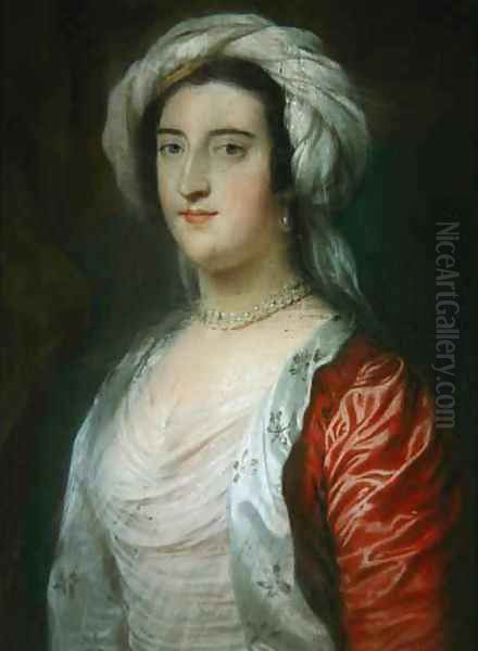 Caroline 1723-74 1st Lady Holland Oil Painting by William Hoare