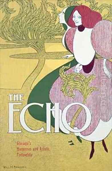 Front cover of 'The Echo' Oil Painting by William Bradley