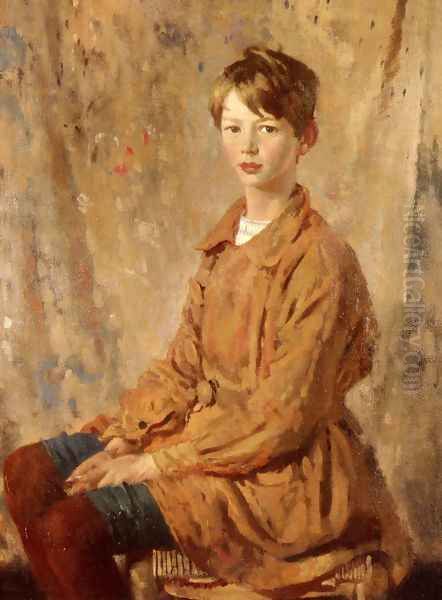 A Portrait Of Master Spottiswoode Oil Painting by Sir William Newenham Montague Orpen