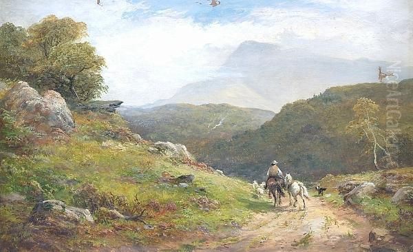 A Scene In North Wales Oil Painting by George Turner