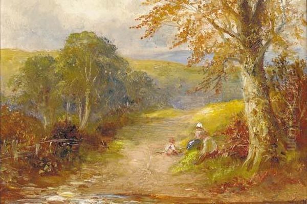 Resting In The Lane Oil Painting by George Turner