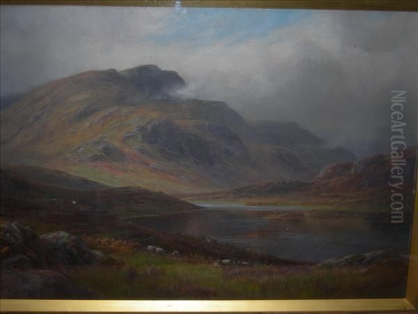 Lochachray,perthshire Oil On Canvas Signed Lower Left 54cm X80cm Oil Painting by Joseph Mallord William Turner